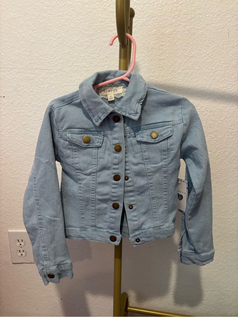 btween Light Wash Blue Kids Denim Jacket